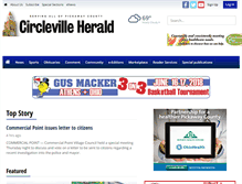 Tablet Screenshot of circlevilleherald.com